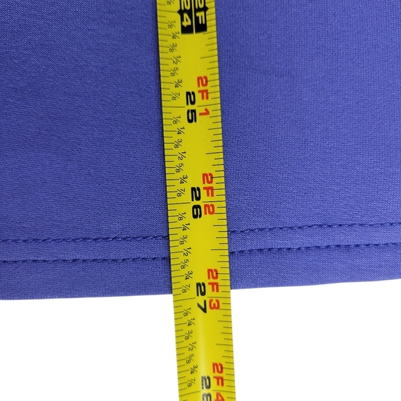 Chicos Sweater Size 2 L 12 Blue Split Envelope Neckline Lightweight Long Sleeve - Picture 7 of 11